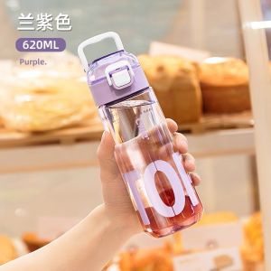 Large Capacity Tritan Water Bottle Portable Sport Womens Filter Double Drink Handy Cup Plastic Cups for Outdoor And Students