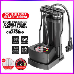 ปั๊มเท้าอะลูมินัมอัลลอยจักรยานจักรยานไฟฟ้ารถมอเตอร์ไซค์ปั๊มเติมลมปั๊มเติมลมฟุตบอลและบาสเก็ตบอล