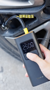 Baseus Car Mini Tire Pump Wireless Air Inflator Rechargeable Air Compressor with Lighting for Emergency