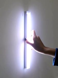 LED Wireless Motion Sensor Kitchen Cabinet Light Usb Rechargeable Ultra Thin Magnetic Wardrobe Lamp