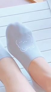 Nurm Boat Socks Female Shallow Mouth Bear Cute Japanese Cartoon Socks Spring And Summer Thin Socks