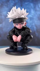 Bandai | Mô Hình Nhân Vật Hành Động Gojo Satoru Tư Thế Ngồi Tượng Hisahito Nhật Bản Bộ Sưu Tập Phép Thuật Tấn Công Series 10-15cm Chất Liệu PVC