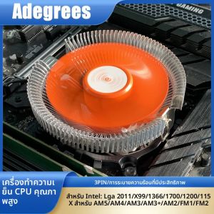 หม้อน้ํา CPU Cooler 90 มม.3PIN พัดลมระบายความร้อนที่มีประสิทธิภาพสําหรับ LGA 775 1155 1150 1151 1200 1700 2011X79X99 1366 AM3 AM4 Ventilador