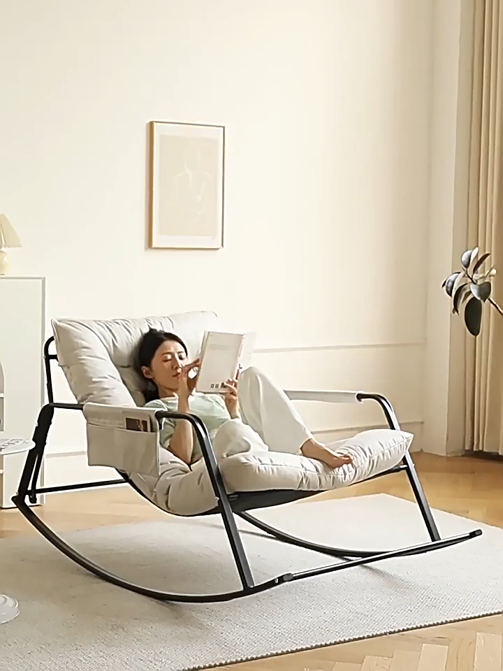 Leisure rocking chair double lounge chair sofa chair living room balcony lazy chair