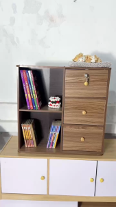 Tặng Tua Vít - Tủ Đầu Giường 5 ngăn có khóa chiều cao 60cm chiều rộng 60cm gỗ MDF Nhập Khẩu. Miễn Phí Ship