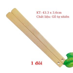Đũa cả gỗ Beech Trường Sơn chất liệu gỗ dẻ tự nhiên an toàn tiện dụng