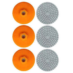 80mm 3 Inch Wet Dry Buff Disc Diamond Flexible Grinding Discs Abrasive Tool Polish Pad for Granite Concrete Marble Stone
