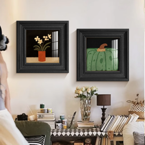 Vintage Green Art Decorative Painting Living Room Wall Hanging Modern Abstract Home Decor Soft Furnishings Accessory