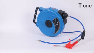 Automatic Retractable Air Hose Reel 10m/15m/20m Auto Rewind Air Compressor Hose Reel With Air Blow Gun COD Malaysia