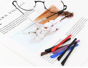 Flat Mouth Silicone Footstrap Glasses Skid-Resistant Cover Soft Eyeglasses Fittings Sunglasses Men and Women Myopia Glasses Frame Leg Warmer