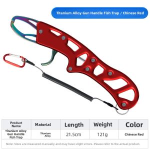 TRY&V | Multi-Functional Titanium Alloy Fishing Pliers Lure Hook Remover Fish Control Pliers Large Game Fish Handling Tools Outdoor Sports