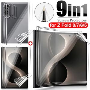 9in1 Front Back Inner Hydrogel Film For Samsung Galaxy Z Fold 8 Ultra Flip 7 6 5 4 Fold8 Fold7 Fold8Ultra Screen Protectors Film