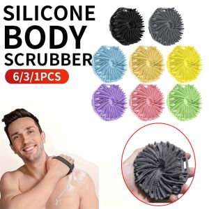 6/3/1pcs Polygonal Silicone Whirlwind Shower Brush - Massage Brush Shower Brush Shower Brush Hair Wash Brush - Suitable