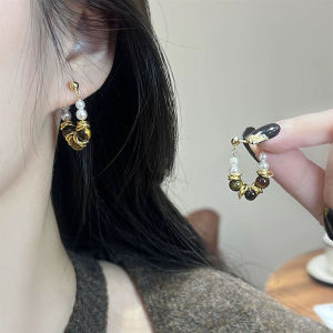 925 Silver Needle Early Autumn New Style Bead Cluster Chain Earrings Vintage Luxury Fashion Womens Jewelry Accessories