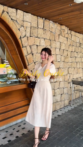 [DUY NHẤT 10-12.10-VOUCHER 40K]Đầm thiết kế BEMINE cổ tim tay bồng dáng chữ A phù hợp đi chơi-B429