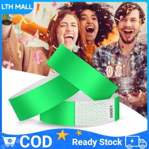 สายรัดข้อมือ ริสแบนด์กระดาษ 100 เส้น สำหรับงานอีเวนท์ คอนเสิร์ต ปาร์ตี้ กรุ๊ปทัวร์ สายรัดข้อมือกาว