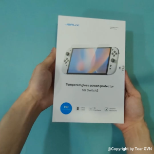 Kính cường lực HD và kính chống lóa kèm khung hỗ trợ dán JSAUX cho Nintendo Switch 2