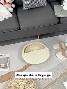 Chậu ngâm chân dung tích lớn thiết kế gấp gọn chất liệu nhựa PP+TPR phong cách mới dùng đa năng NT50