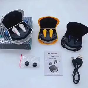 M5 TWS wireless headphone Bluetooth permainan earbuds HiFi stereo touch control pembatalan bunyi pigflly