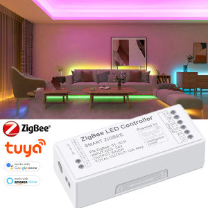 Zigbee 3.0 WiFi LED Controller 2.4GHz CCT RGB RGBW RGBCCT LED Strip Tuya GatewayHue Bridge Smart Things Remote Control DC5V-24V