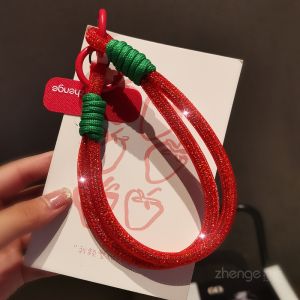 ZHENGEGE | Lucky Cat Bell Full Diamond Lightweight Luxury Phone Lanyard