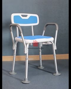 Elderly Shower Bath Chair With Backrest and Handles Toilet Shower Chair Anti Slip