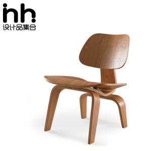 Eames Puppy Chair Fashion Creative Low Chair Armchair Leisure Chair Solid Wood Curved Chair Low Stool Designer Chair