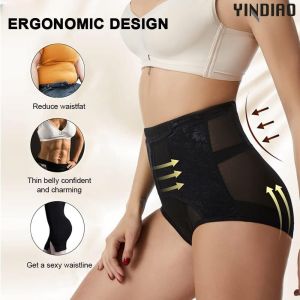 YINDIAO Woman High Waist Trainer Panty Tummy Girdle Slimming Butt Lifting Shaper Panty with Bone gukoo