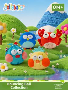 Jollybaby | Music Jumping Ball Baby Visual Tracking Head Lifting Learning Toy