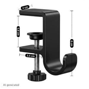 Removable Handbag Bag Holder Punch Free Adjustable Desk Edge Hanger For Home Daily Storage Use