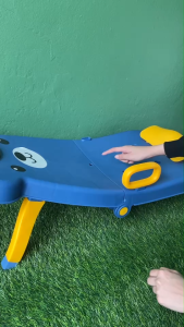 เตียงสระผมเด็ก เตียงอาบน้ำเด็ก เตียงสระผมทรงพี่หมี น่ารัก เก้าอี้อาบน้ำ พับเก็บได้ Shampoo chair (แถมฟรี สบู่เด็ก+แป้งเด็ก)