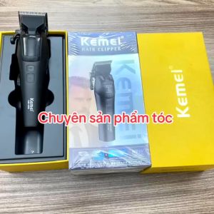 KEMEI Tông Đơ Cắt Tóc KM 1858 Pin Li-ion 4600mAh 10W 5 Chế Độ Tăng Tốc Màn Hình LCD Báo Pin Và Tốc Độ Lưỡi Cắt Sắc Bén Cho Đường Cắt Mượt Mà
