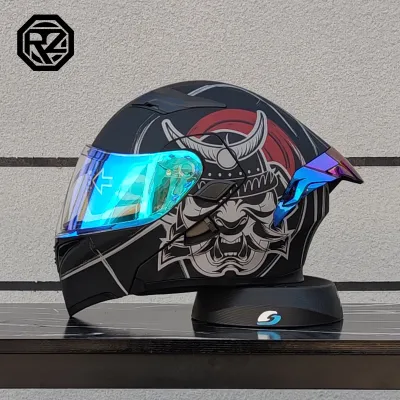 ORZ | Dual Lens Full Face Motorcycle Helmet 3C Certification