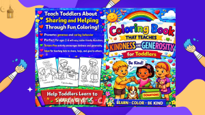 Coloring Book that Teaches Kindness and Generosity for Kids Values Manners and Good Habits Learning