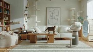 [Pre-Order] LG AeroCat Tower AF25CATM | Air Purifier with Cat Tower | Pet Mode | UVnano Sterilization