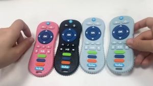 Baby Shine Mainan Teether Gigitan Bayi Silikon Teether Bayi Remote Control BPA Free