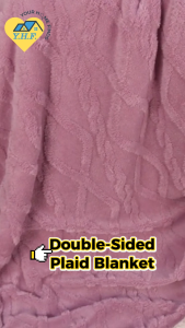 YHF Double-Sided Plaid Blanket - 200 x 210 cm Thick Winter Lamb Fleece Throw Blanket for Bed and Sofa | Kumot Cotton Blanket