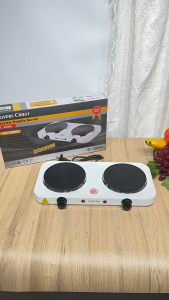 BẾP ĐIỆN Đôi Dùng Cho Gia Đình 2 MẶT 2000W – ELECTRIC HOT PLATE Trắng – PVN9726