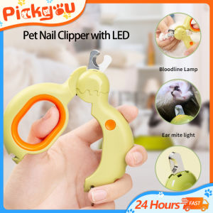 Professional Pet Nail Clipper LED Light Small Pet Nail Clipper Claw Grooming Scissors for Puppy Cats Scissors Dog Accessories