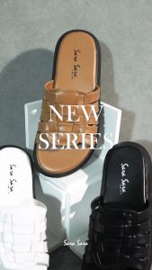 Minigros Sara Sara LARISSA sandal wanita casual sendal slop anyam kekinian terbaru
