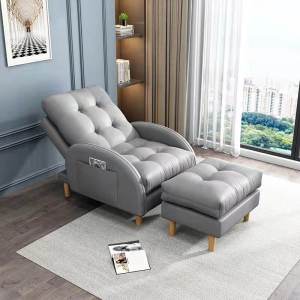 Lazy Sofa Tech Fabric Folding Chair Balcony Bedroom Single Person Small Apartment Leisure Feifei Chair Nordic Style Adult