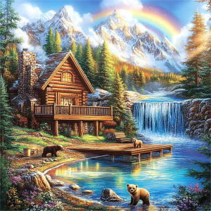 Nature Landscape Fantasy Printed 11CT Cross Stitch DIY Embroidery Kit DMC Threads Sewing Craft Handicraft Needlework Jewelry