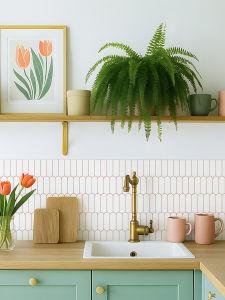 Wall Stickers Self Adhesive Thickened Ceramic Tile Wallpaper French Style High-End Waterproof Oil-Proof Kitchen Renovation Wall Paper