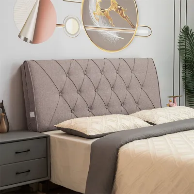 Removable and Washable Crash-proof Linen Headboard Pad