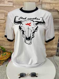 เสื้อยึดกุ๊นแขน ผ้าใส่ไม่ร้อนแขนสั้นคอกลม สกรีนลาย