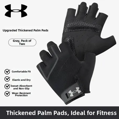 Under Armour | Gym Gloves for Men Half-Finger Anti-Callus Non-Slip Training