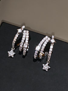 Pianist | Flash Zircon Star Earrings Everyday Stylish S925 Sterling Silver