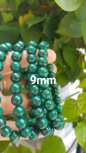 💎🌟💎Vòng Tay Phong Thủy Đá Lông Công hay gọi là đá Malachite tự nhiên bóng đẹp Size vòng 9mm nữ mệnh Mộc mệnh Hỏa Vòng Xanh Đá Lông Công Vân tự nhiên đẹp đeo tốt sức khỏe đẹp may mắn trong công việc chỉ có 880k/1v