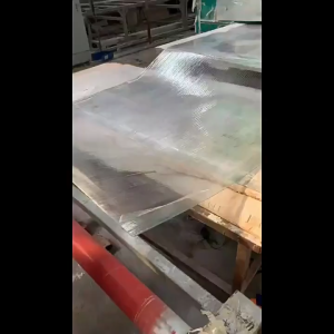 Anti UV Greenhouse Flat Transparent Roof Awning Sheet Firm /  ATAP Cerah Lutsinar Rata 1mm Bumbung Jubin Telus / FRP透明采光板1mm