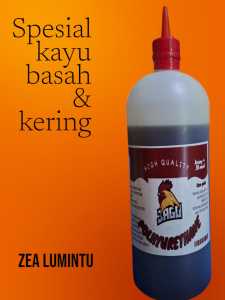 LEM KAYU SUPER KWALITAS PU JAGO 900GRAM SPESIAL KAYU BASAH DAN KERING